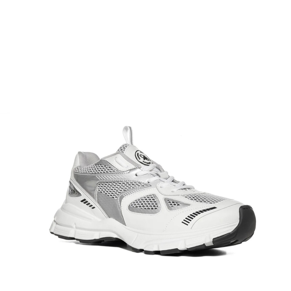 Axel Arigato Marathon Runner Low-Top Sneakers in Silver/White (size 9.5)
